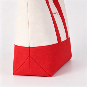 Custom Logo Canvas Tote Bag <b>Heavy</b> <b>Duty</b> Reusable Shopping Bag Large Capacity <b>Zipper</b> Shoulder Handle for Daily Travel - Product Image 2