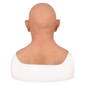 Máscara Facial Realista de Hombre Mayor para <span class=keywords><strong>Disfraz</strong></span> de Halloween 2026, Accesorios de Disfraces, Máscara de Silicona Realista para Fiestas - Product Image 2