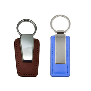 Cugle Manufacturer Fashion Car Key Chains Brand Logo Metal Black Key Holder Keychain Accessories Gift Custom Leather Keychain