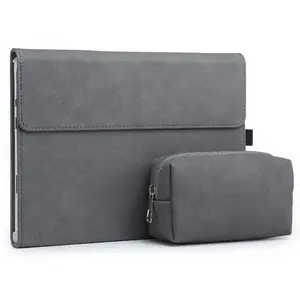 Nouveautés PU Ordinateur Portable En Cuir Sacs et couvre avec un Ordinateur Portable Titulaire Stand Étui de protection pour Microsoft Surface Pro 8 7 6 5 4 X