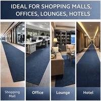 Tapis en feutre à pois en PVC, tapis épais en tissu non tissé pour sols domestiques, antidérapant, lavable