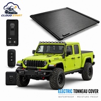 Couverture de benne automatique pour Jeep Gladiator, couverture de benne électrique rétractable pour Chevrolet Silverado 1500, Ram 1500, rangement
