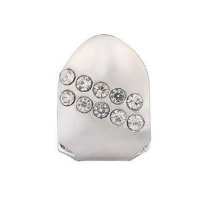 BES unique Zircon dents haut Grillz glacé <span class=keywords><strong>strass</strong></span> plaqué or dents dentaires Grillz pour hommes corps Hip Hop bijoux en gros - Product Image 4