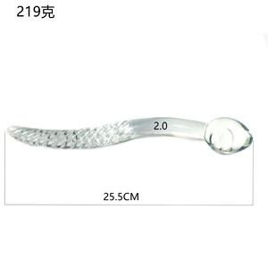 Dildo de cristal de 27 cm con cuentas anales, plug anal de <span class=keywords><strong>cola</strong></span> larga, juguete sexual erótico de cristal con forma de girón <span class=keywords><strong>para</strong></span> masaje de próstata y masturbación <span class=keywords><strong>para</strong></span> mujeres - Product Image 3