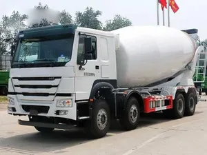 Trung quốc giá thấp 10 mét khối trộn bê tông xe tải HOWO xe tải với máy bơm