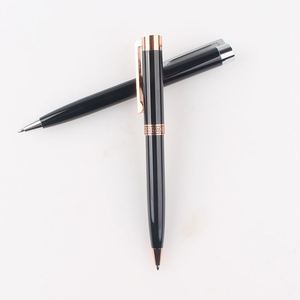 Luxury Shiny Black Metal Ball <b>Pen</b> With OEM Logo Promotional Gift Heavy for VIP Client - Product Image 5