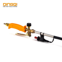 DINGQI Chalumeau à gaz butane à allumage électronique de grande taille pour jardinage, désherbant et brûleur de mauvaises herbes