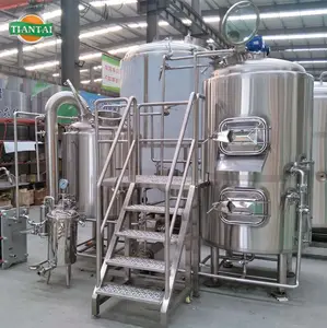 5bbl 600l Combined 3 vessel Beer Brewery Equipment with CE certificate