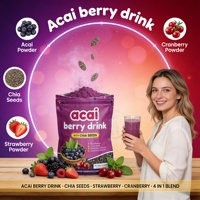 Boisson aux baies, graines de chia, glutathion, collagène, poudre de tomate, fraise, myrtille, usine source OEM
