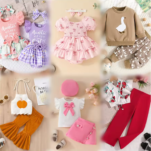 T-shirts et shorts d'été de haute qualité pour enfants, motifs de dessins animés, tailles mixtes, unisexe, en polyester et coton mélangés, vente en gros - Product Image 1