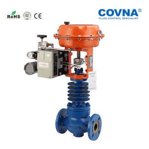 Válvula de Control Neumática COVNA Serie ZJHM con Guía Superior, Diafragma WCB, Válvula Reguladora Neumática de Alta Temperatura - Product Image 1