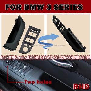 <span class=keywords><strong>BMW</strong></span> série <span class=keywords><strong>3</strong></span> E90 E91 panneau de porte intérieur tirer revêtement d'habillage 316 318 320 325 328 poignée intérieure de voiture Beige noir carbone ABS matériel - Product Image 6