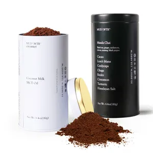 Recipientes de lata de metal para café, embalagem hermética para armazenamento de alimentos, lata de café, recipientes de lata de chá preto fosco com tampa