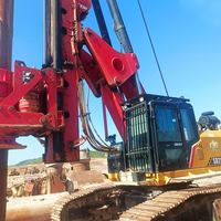 Foreuse rotative d'occasion Sany SR285, diamètre de forage 2300 mm, diesel, couple élevé, pour fondations de pieux dans roche dure, seconde main