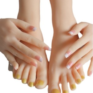 Modèle de main féminine en silicone grandeur nature, réaliste avec veines et teint de peau réalistes, articulations mobiles, pour la science médicale, fabriqué en PVC - Product Image 6