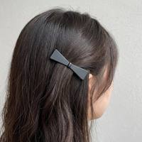 MUJU D270 Lot de 3 pinces à cheveux en métal noir mat 6 cm, épingles à cheveux géométriques en forme de nœud, logo personnalisé, carte avec code-barres, prêt à la vente, faible MOQ