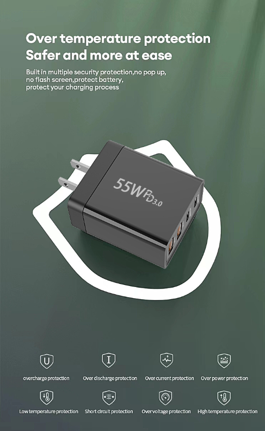 Chargeur rapide noir