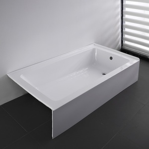 CUPC Manufacturer's Modern Portable Size 60x32x14 Inches Soaking <strong>Bathtub</strong> Pure Acrylic Apron Alcove/Single for Bathroom Use - Product Image 1