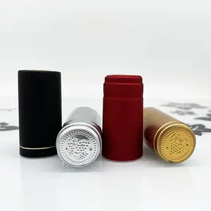 Wine bottle pvc heat shrink capsules Wine Bottle Shrinking Wine Capsule wine capsule shrink bottle shrink wrap cap