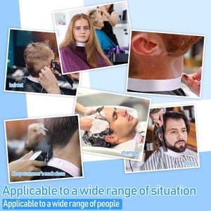 Mejor Oferta: Rollos de Papel Desechables Impermeables para Cuello de Salón, Tiras de Papel con Volantes para Cuello para Barbería - Product Image 5