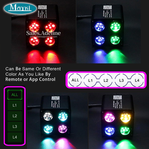 Motor de Luz de Fibra Óptica RGBW de 4 Puertos 2 en 1 con Efecto de Estrella Centelleante y Meteoro para Techo de Coche con Efecto de Cielo Estrellado - Product Image 2