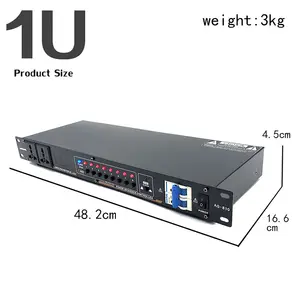 AS810 30A Audio Power Conditioner 8 Channel Power Management Sequencer With Separate Air Switch Power Sequence Controller