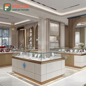 Système de présentation de bijoux minimaliste et exclusif, finition laminée, vitrine de comptoir pour centre commercial - Product Image 4