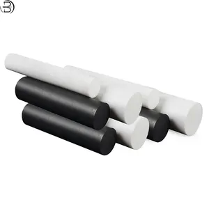 Diameter 90 White PTFE Round Rod Solid 4F Rod Insulated Corrosion Resistant Rods