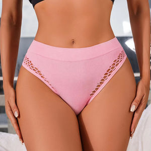 Culotte Hipster Résille Évidée pour Femmes, Confortable avec Entrejambe en Coton, Sans Couture, Unie et Sexy - Product Image 5
