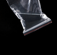 Meilleures ventes, vente en gros d'usine, sac en plastique transparent à fermeture éclair en PE pour bonbons et aliments secs