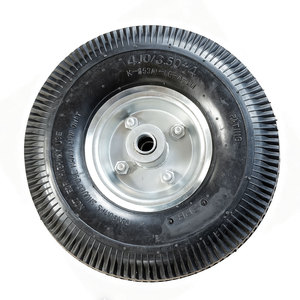 Roues pneumatiques de chariot de camion à main 10 pouces 4.10/3.50-4 roues roues gonflables de pneu de chariot en caoutchouc - Product Image 4