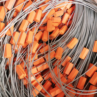 Precintos de Seguridad para Cables Hexagonales de Plástico con Recubrimiento ABS, con Número de Serie