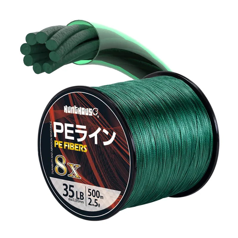 Hunt House 4 Strands Special Coating Layer Perfect Cutting Water Fishing Line