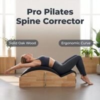 Correcteur de colonne vertébrale en bois de chêne pour le Pilates, dispositif de correction de la scoliose pour l'alignement de la colonne vertébrale et l'équilibre du tronc