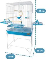 VIVEIRO CONFORT TRIPLEX BLUE Palette de transport détachable avec fil BTC et résine plastique