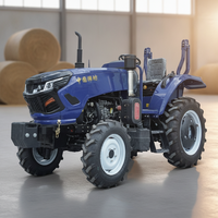 Livraison Gratuite Tracteurs Agricoles 70HP 80HP à Charrue, Moteur Diesel Puissant, Boîte de Vitesses Hydraulique