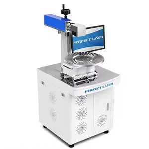 Sistema de marcação a laser para instrumentos cirúrgicos, mesa giratória de metal e materiais não metálicos, sistema perfeito de máquina de marcação a laser de fibra