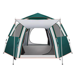 เต็นท์แบบพกพา HY ชั้นเดียว ทำจากอะลูมิเนียม ไฟเบอร์กลาส และผ้า Oxford เปิดอัตโนมัติ ใช้ได้ทุกฤดู แบบห้องนอนเดียว ขยายได้ กันฝน - Product Image 1