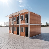 Maisons préfabriquées de luxe en conteneurs, conception de fabrication, 6 chambres, deux étages, maisons préfabriquées de luxe, kit de construction pour habitation