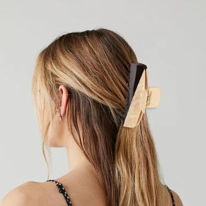 दूध चाय कॉफी रंग मिलान एक्रिलिक एसिटिक एसिड शार्क हड़पने वाली लड़की सुंदर बालों के सामान को महिलाओं के लिए - Product Image 5