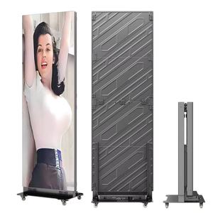 Écran d'affichage LED intérieur P1.53, mur vidéo LED 0.96x1.92m en aluminium moulé sous pression, écran publicitaire LED pliable, panneau LED GOB - Product Image 1