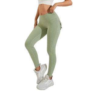 <span class=keywords><strong>Pantalon</strong></span> de yoga <span class=keywords><strong>cargo</strong></span> YIYI pour femme, leggings taille haute sculptants avec poches, <span class=keywords><strong>pantalon</strong></span> de sport moulant pour fitness et entraînement, vêtements de sport athlétiques - Product Image 6