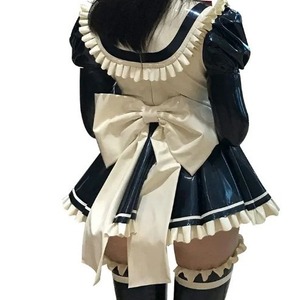 Anime abbigliamento in lattice abito cameriera uniforme giapponese <span class=keywords><strong>costumi</strong></span> in lattice - Product Image 2