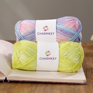 Fil fantaisie en lyocell recyclé écologique mélangé et teint pour le tricot – Vente en gros - Product Image 4