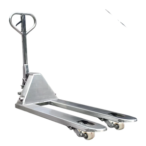 Transpaleta manual hidráulica de acero inoxidable de 2000/2500/3000Kg de capacidad, carretillas elevadoras manuales, carros y carritos de mano, producto - Product Image 4