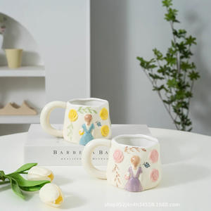 Taza de Café de Cerámica Pintada a Mano, Creativa y Original, Taza para Leche de Desayuno - Product Image 4