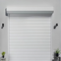 Porte de garage électrique moderne en alliage d'aluminium à isolation thermique, silencieuse, pour usage commercial, prix optimal, support OEM, directement de l'usine