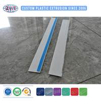 Profilé d'extrusion plastique personnalisé PVC/ABS/PP/PE pour rail de rideau de plafond et système de guidage à rouleaux