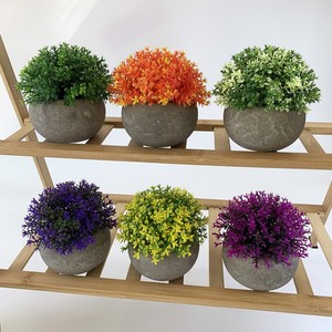 Bestseller Mini Künstliche Pflanze im Blumentopf Heim-Deko Schreibtisch-Dekoration Plastik-Topfpflanze - Product Image 4