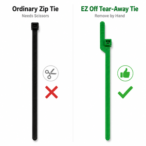 Bridas para cables desmontables a <span class=keywords><strong>mano</strong></span> sin herramientas, bridas <span class=keywords><strong>de</strong></span> sujeción <span class=keywords><strong>de</strong></span> 6 pulgadas, seguras para el hogar y cableado eléctrico, no se necesitan tijeras, 100 unidades - Product Image 3